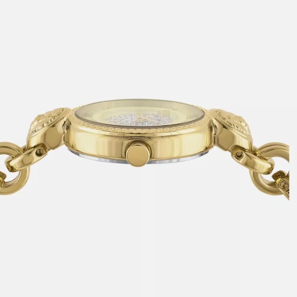 Sale Versus Versace Womens Gold 30mm Bracelet Fashion Watch main image 4
